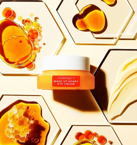 review, photos, ingredients, trends, farmacy, wake up honey eye cream, depuff undereyes, dark circles, vitamin c eye cream, fine lines, wrinkles