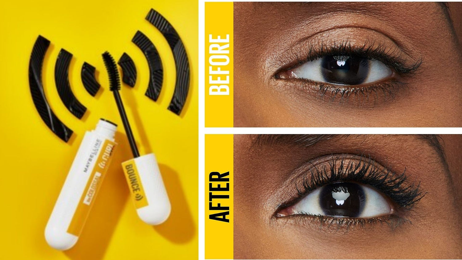 review, photos, trends, makeup, 2021, 2022, maybellie, curl bounce mascara, best new drugstore mascaras, curled lashes, long-wear mascara, gen-z, curling mascara